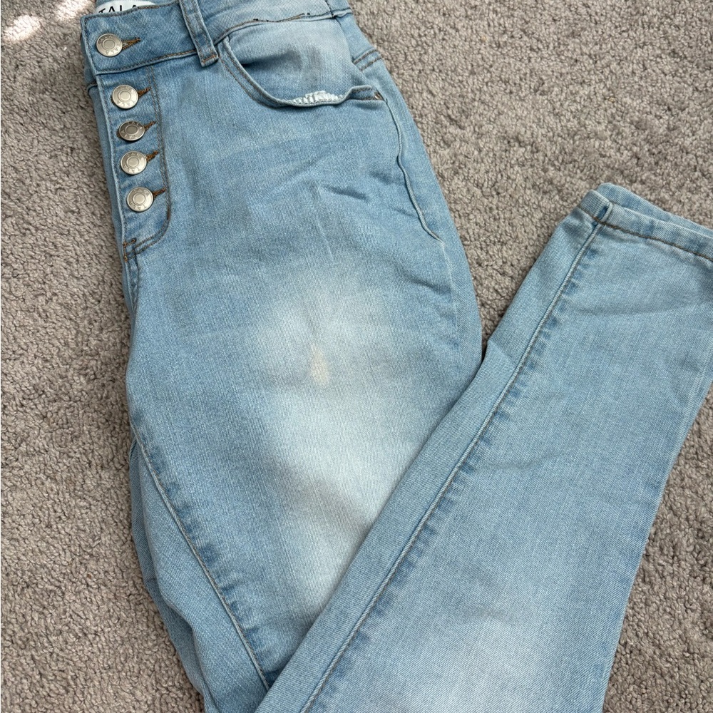 Chic Light Blue Women's Skinny Jeans